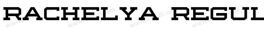 Rachelya Regular字体转换